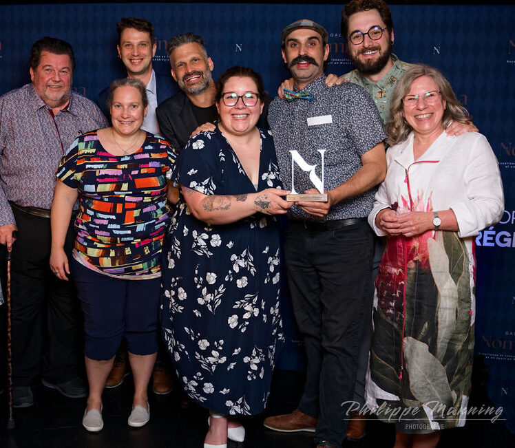 Récipiendaire du prix Coup de coeur au Gala Nomina